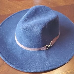 Navy Blue Fedora Hat